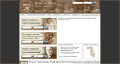 Desktop Screenshot of cookcountygenealogy.com